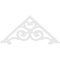 Ekena Millwork Pitch Hurley Architectural Grade PVC Gable Pediment, 72"W x 33"H x 1"P (11/12) GPP072X033X100HUR - alternate 3
